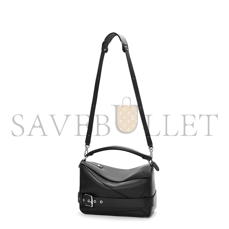 LOEWE LARGE PUZZLE BIKER BAG IN SHINY CALFSKIN B510BP1X01 (33*21.5*14.7cm)